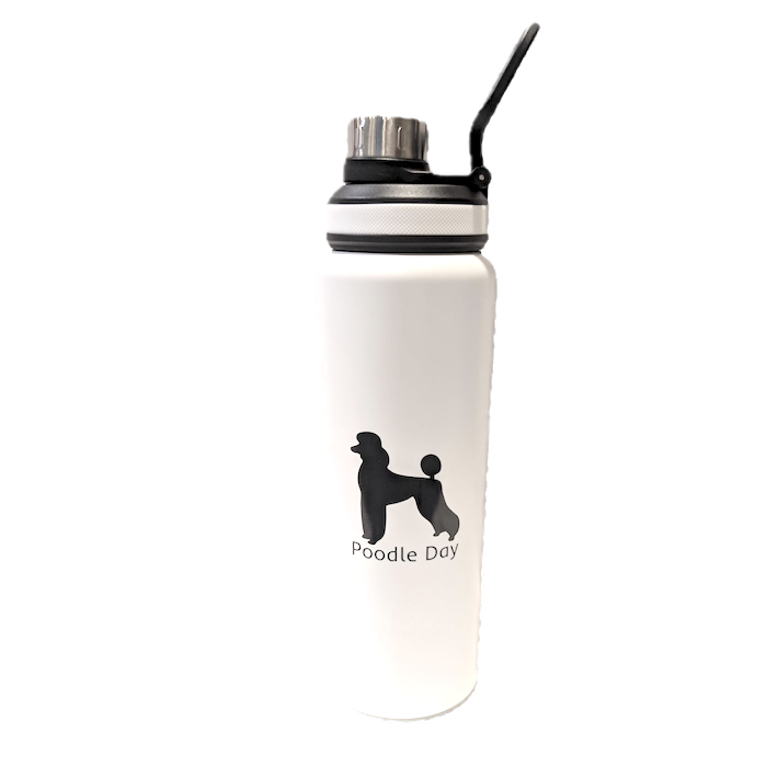 Poodle Day Stainless Steel Water Bottle