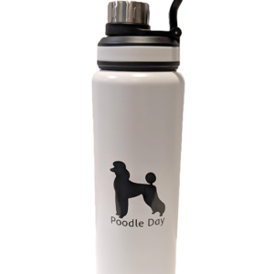 Poodle Steel Water Bottle
